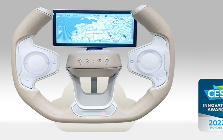 Origo steering wheel with touch sensors in 3D form