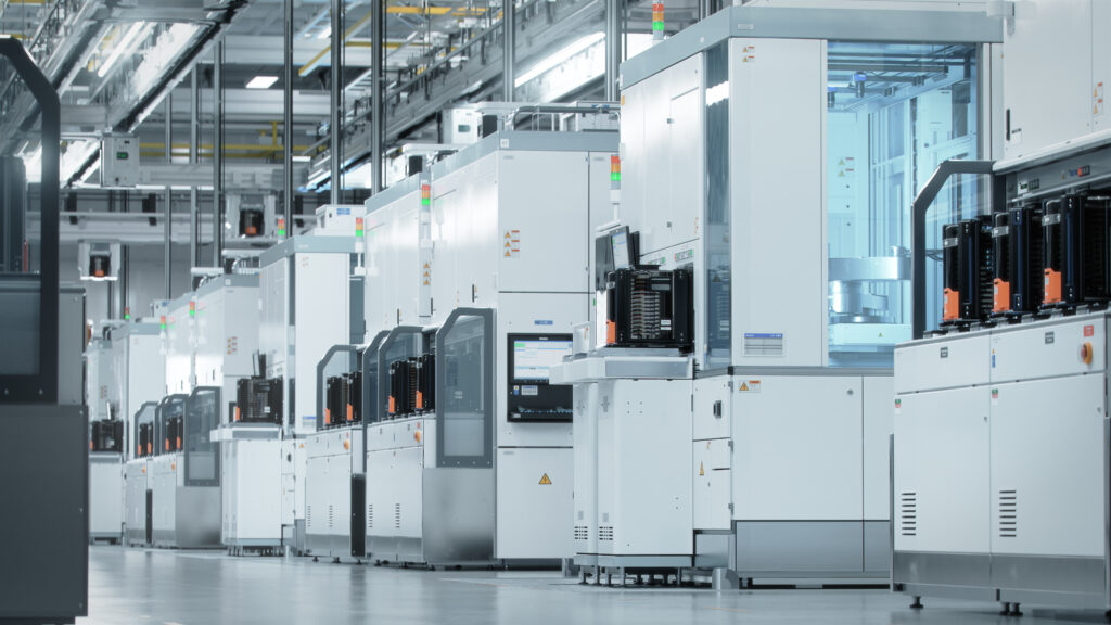 Advanced semiconductor production facility; wafer transfer equipment. 